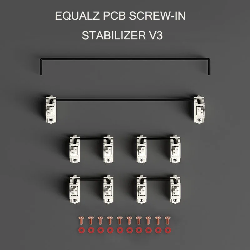 EQUALZ V3 안정기 스위치 PCB 나사 식 기계식 키보드 게이머 DIY 사용자 정의 위성 축 도금 Pcb 장착 Pre Lubed