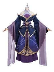 Game Spirit Blossom Alune Cosplay Costume Anime Women Roleplay Alune Kimono Suit Halloween Full Set For Women Men Party Props