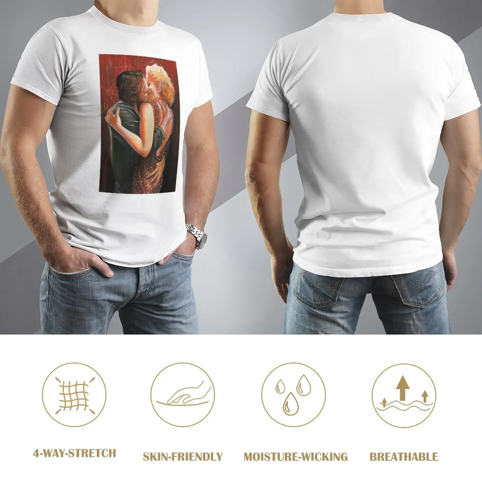 Michael Douglas Sharon Stone For Sale T-shirts Graphic Cool T-shirt Crewneck  Sport  Humor Graphic Home Eur Size