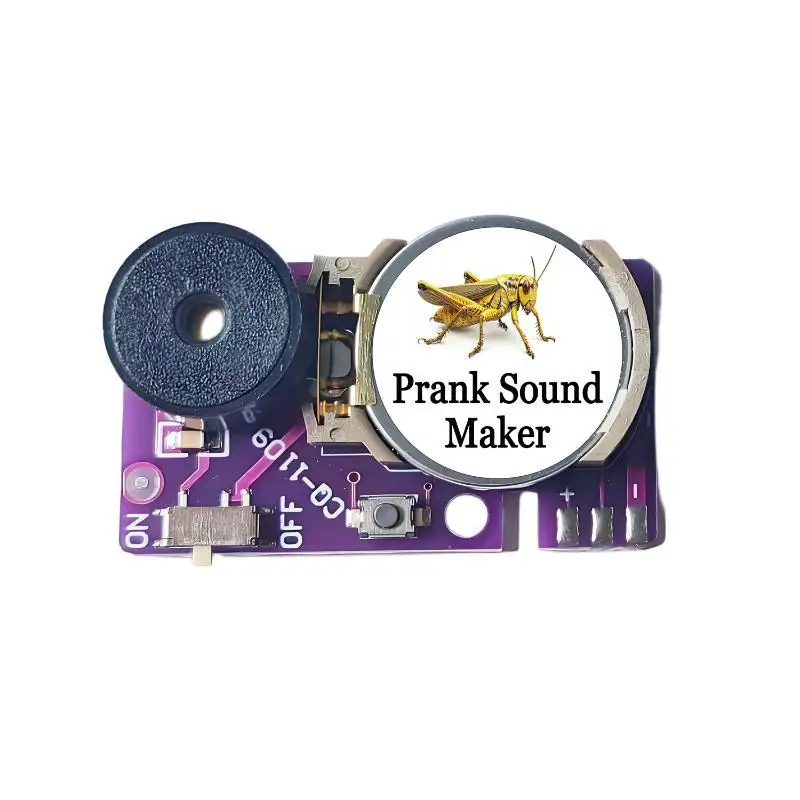 Portable Hidden Cricket Noise Maker Prank Gadget Realistic Chirp Sound Joke Toy for Home Office Party Fun