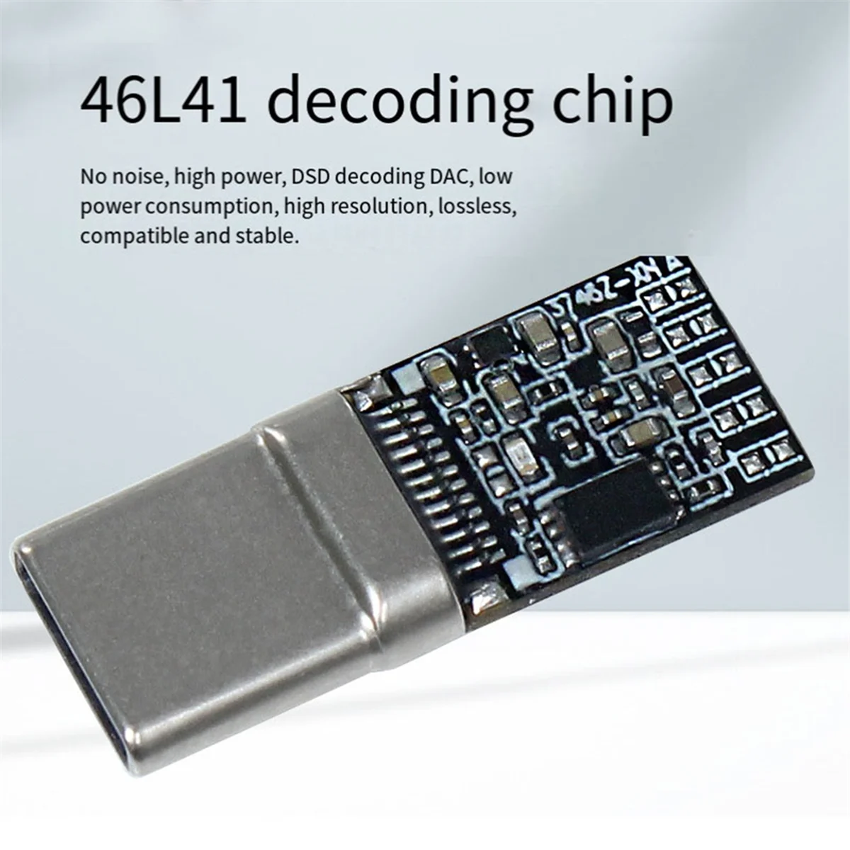 Practical-CS46L41 Chip LED Indicator Digital Audio Decoding Headphone Amplifier DAC Sound Card 32-Bit/384K Type-C