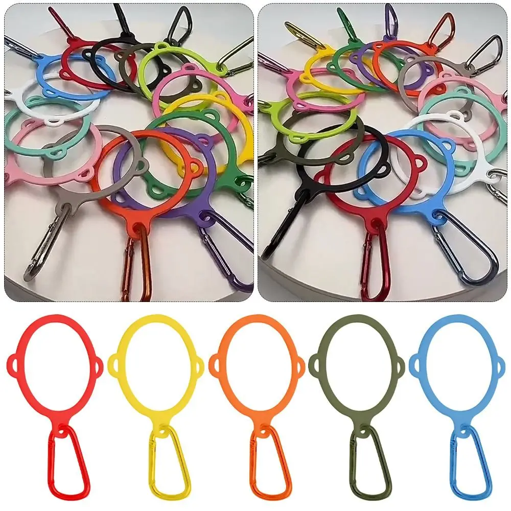 Three Hole Plastic Ring Buckle Arrival Sports 7 Styles Carrying Strap Accessory with Carabiner Kettle Hanging Buckle