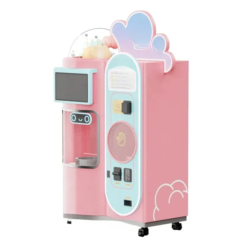 vending machine for cotton candy Trade Fully Automatic Cotton Candy Vending Machine