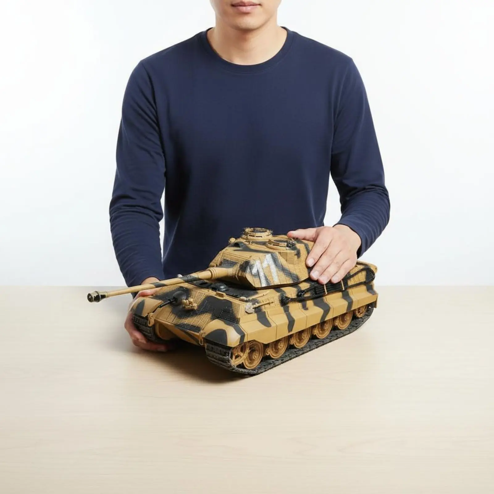 

Модель бронетехники Battle King: Немецкий танк Тигр II, масштаб 1:32, литая металлическая конструкция