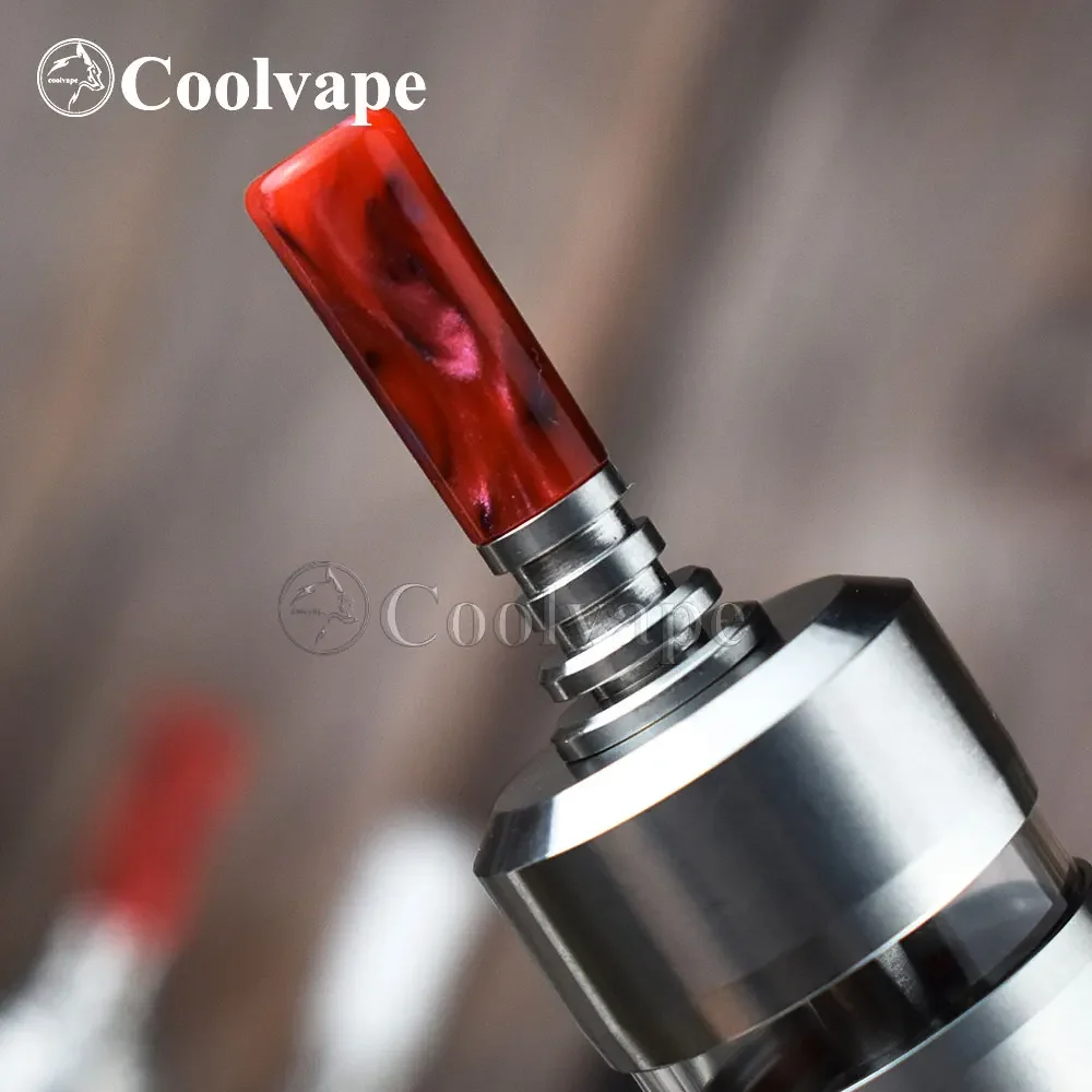 Wolfcoolvape 510 MTL بالتنقيط تلميح فضي أسود ضيق تتحمل المعبرة ل RDA RTA RBA البخاخات Vape اكسسوارات استبدال