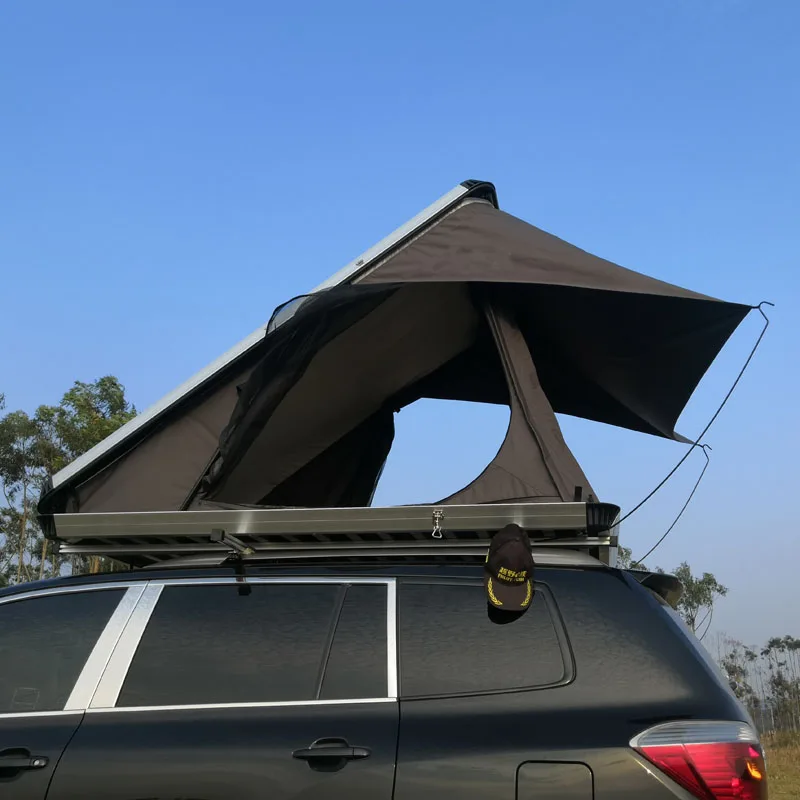 Outdoor Waterproof Aluminum Outdoor Camping Car Suv Triangle Roof Top Tent