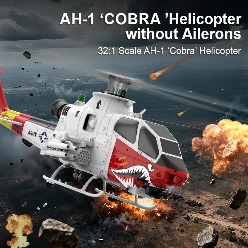 

Новый радиоуправляемый вертолет Yuxiang F112S Cobra Smart Edition — модель самолета с имитацией реальных условий.