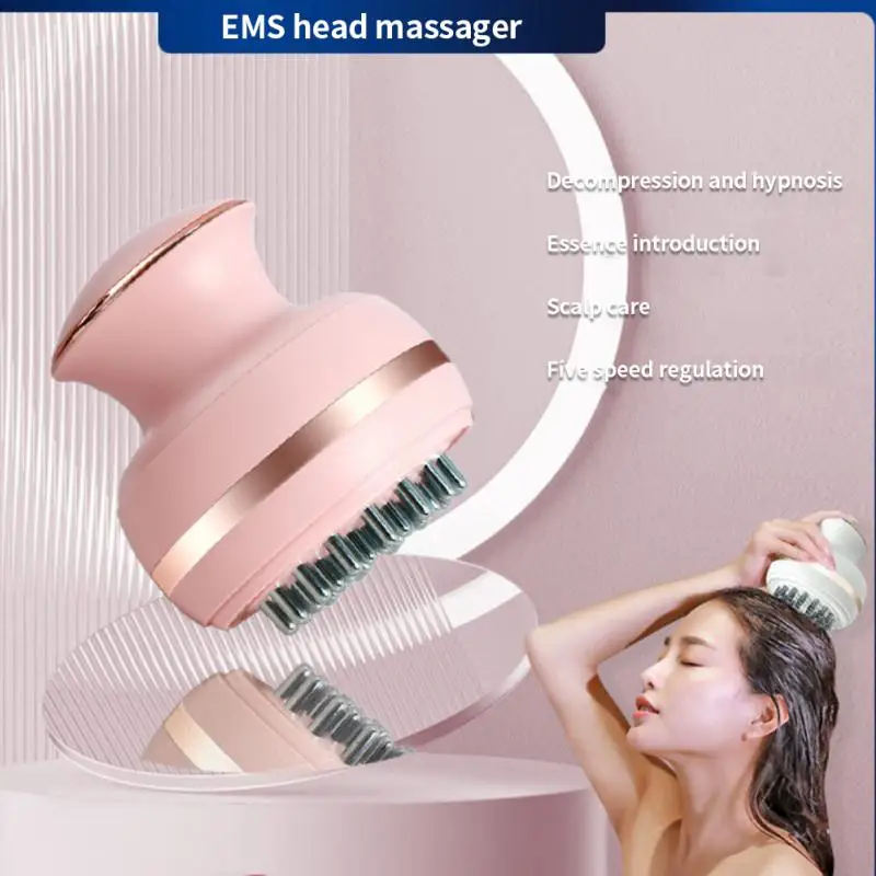 

Electric Head Massager Wireless Scalp Massage Promote Hair Growth Kneading Vibration Deep Tissue Relax Body Health Care Tool