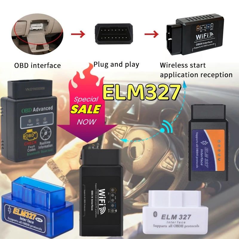 

OBD2 WIFI ELM327 V 1.5 Сканер для IOS/Android Auto OBDII OBD 2 ODB II ELM 327 V1.5 - Инструмент диагностики считывателя кодов FI