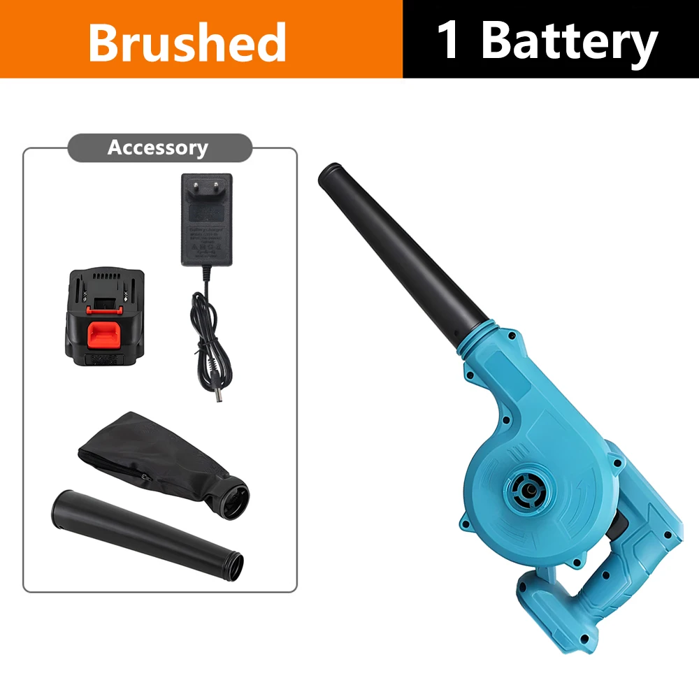 Podofo 2-in-1 elektrische luchtblazer Draadloze bladblazer Handheld sneeuwveger Stofafscheiderreiniger voor thuis Tuin Gazonverzorging