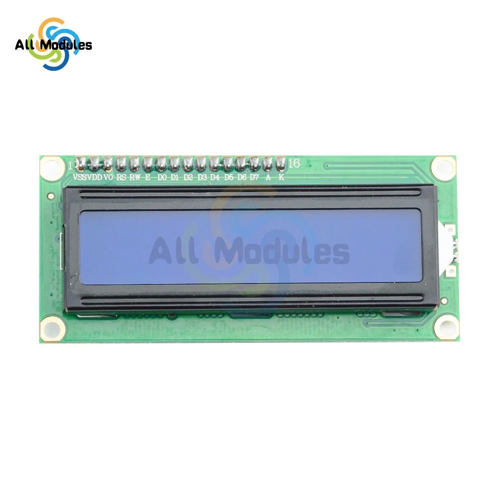 Módulo LCD LCD1602 1602, pantalla verde azul/amarilla de 16x2 caracteres, PCF8574 PCF8574T IIC I2C interfaz 5V