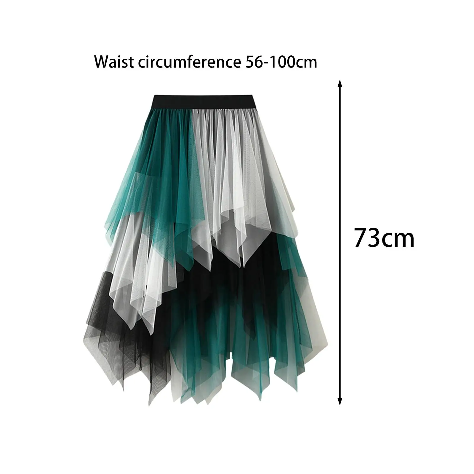 Women's Tulle Skirt Half Skirt A Line Trendy Dress MIDI Length Fairy Skirt Tutu Skirt for Casual Wedding Prom Evening Party