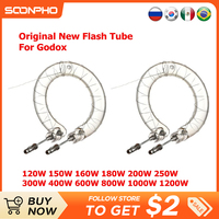 Original Flash Tube For Godox 120W 150W 160W 180W 200W 250W 300W 400W 600W 800W 1000W 1200W AD300PRO Replacement Bulb Flash Tube