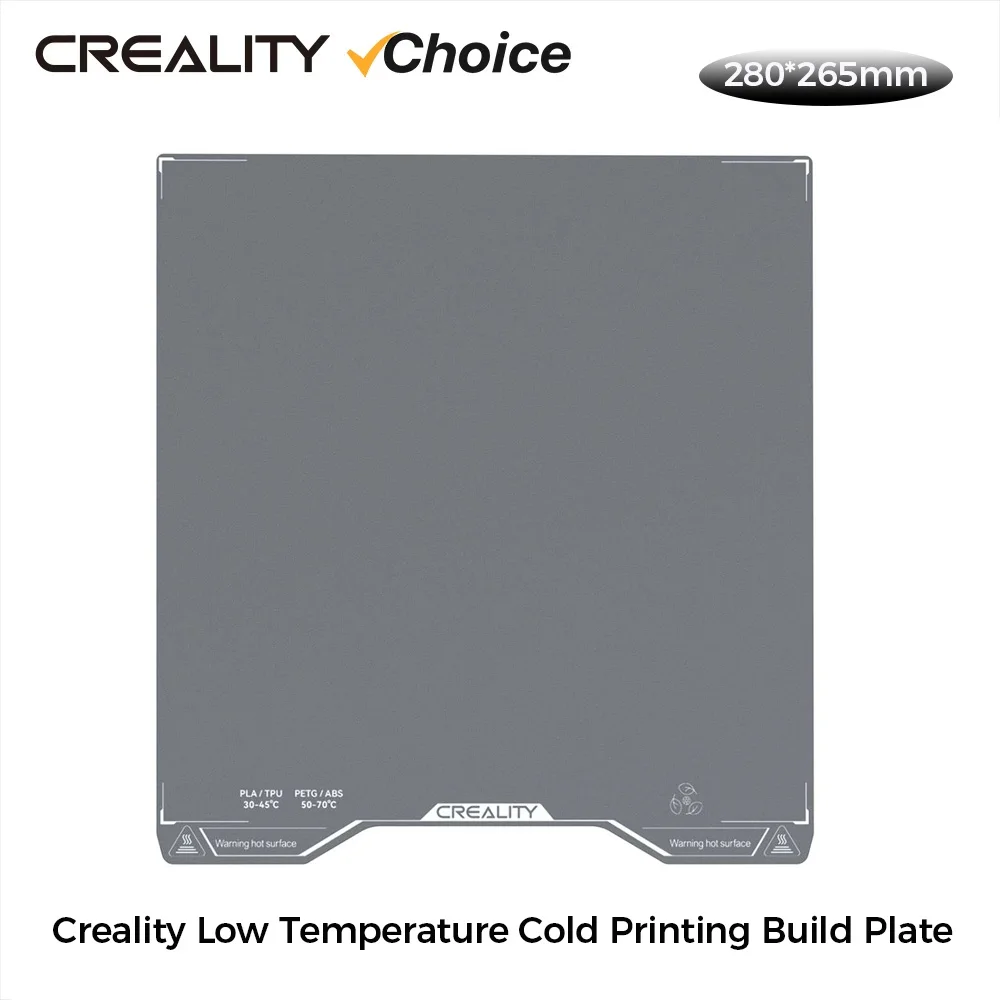 

Creality Low Temperature Cold Printing Build Plate-280*265mm No Heating Required Instant Printing for Creality Hi 3d PrinterPart
