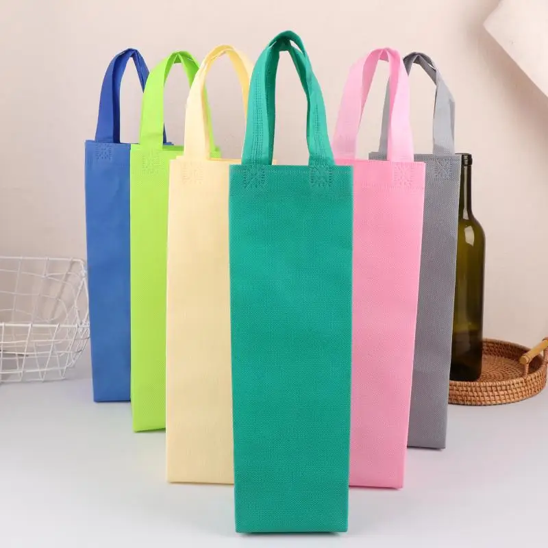 

[xxx]【xxx】Wine Bag Non-Woven Fabric Tote Bottle Wine Carrier Bag Padded Wine Cooler Gift For Wine Lovers Or Wedding[ZYS]
