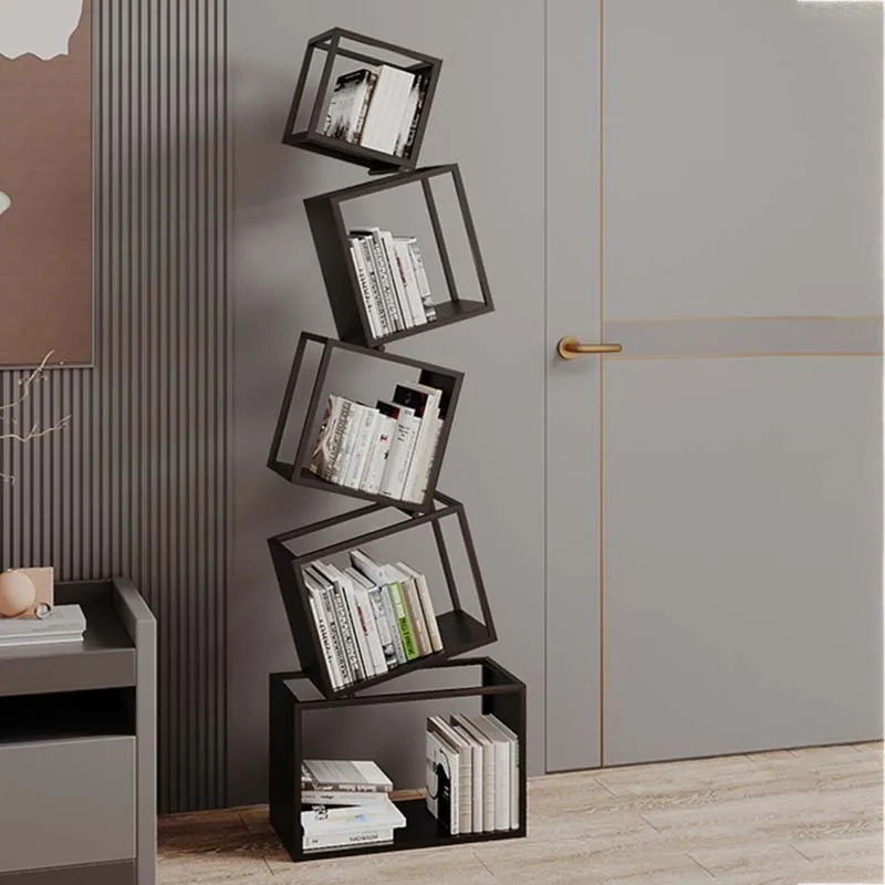 

Modern Corner Bookcase Wall Display Modular Magazine Bookshelf Minimalist Library Estanteria Habitacion Living Room Furnitures