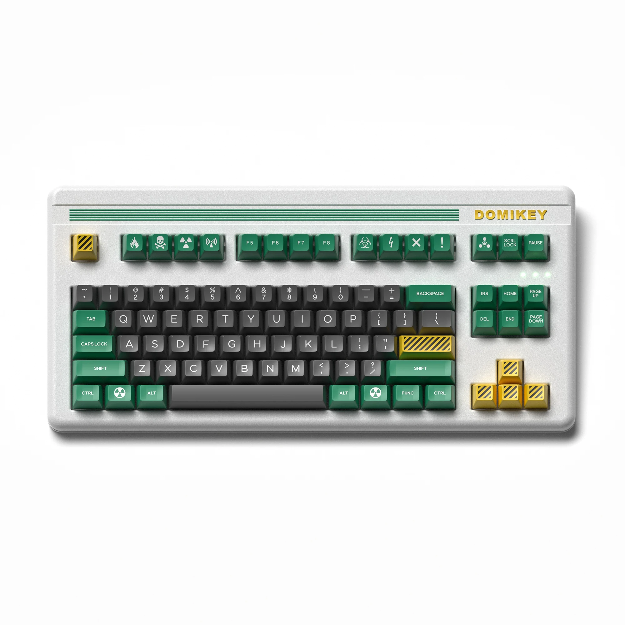 Domikey SA Keycap Doubleshot Crisis Green Full set 159 keys for most layout keyboards