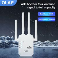 300Mbps WiFi Repeater EU Plugs Dual-Band Network Amplifier WPS Router Wireless Signal Wi Fi Booster Communication Extender