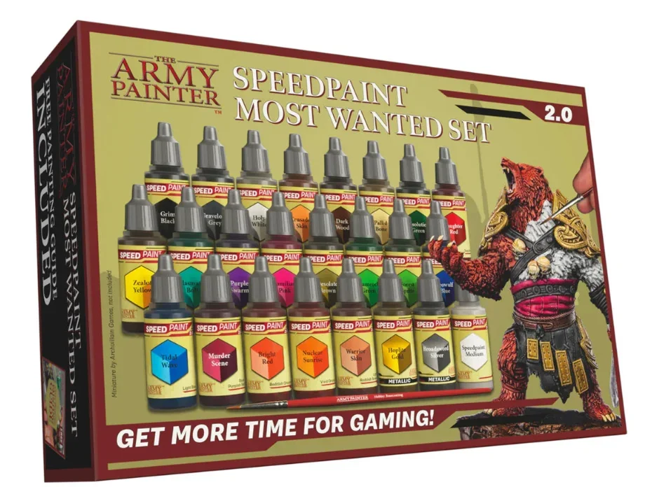 

Army Painter Speedpaint Acrylic Model Paint Set (Most Wanted 2.0)