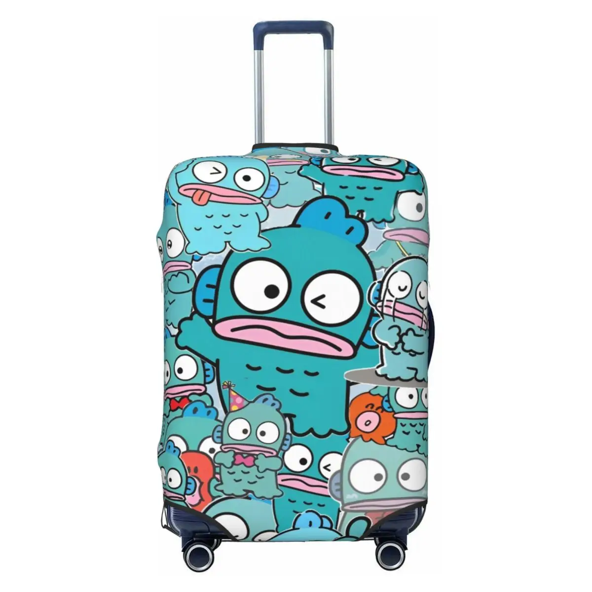 

Custom Cute Anime Hangyodon Suitcase Cover Elastic Business Protection Luggage Case Holiday