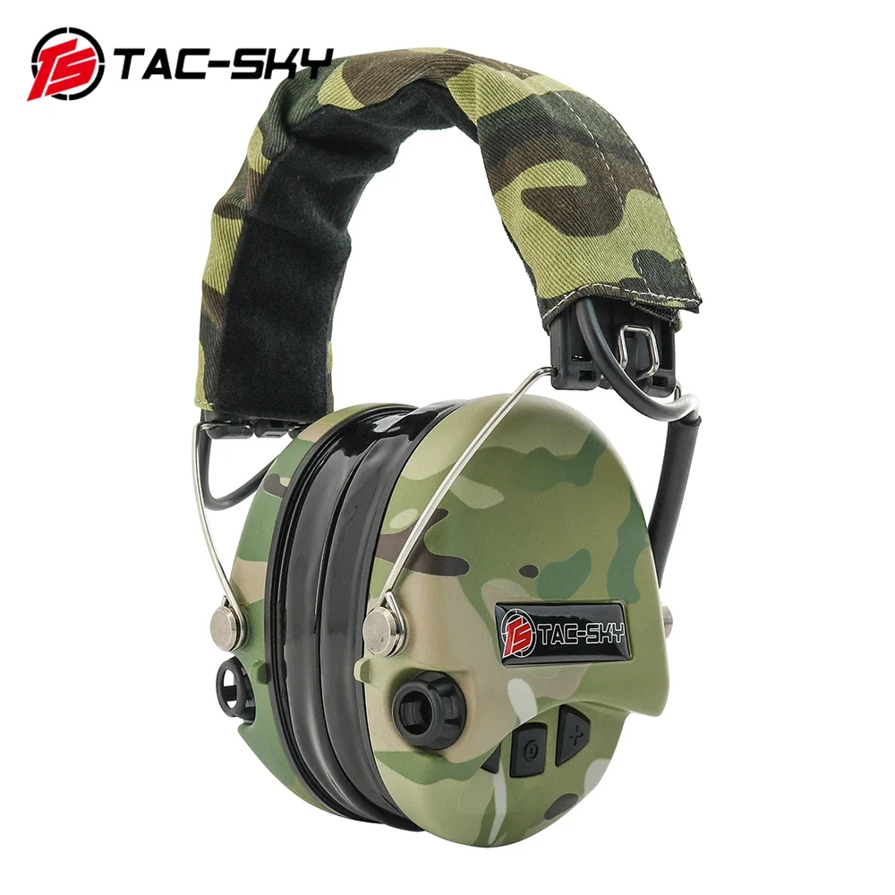 TAC-SKY Sordin Supreme Pro Tactical Silicone Earmuffs Electronic Hearing Protection Shooting Headset camouflage MC