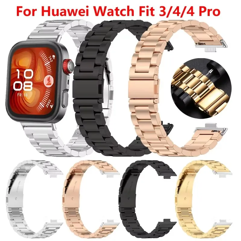 

Stainless Steel Strap For Huawei Watch Fit 4 Pro Smart watch band Metal Correa For Huawei Watch Fit 4 3 Wrist Replace Bracelet