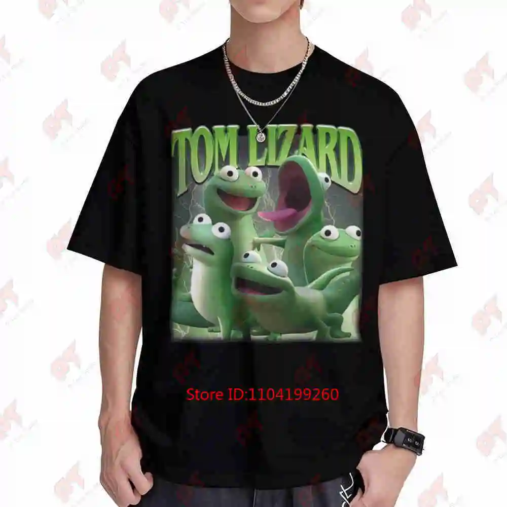 Tom Lizard Hoppers Short Sleeve Tee 100% Cotton T-Shirt