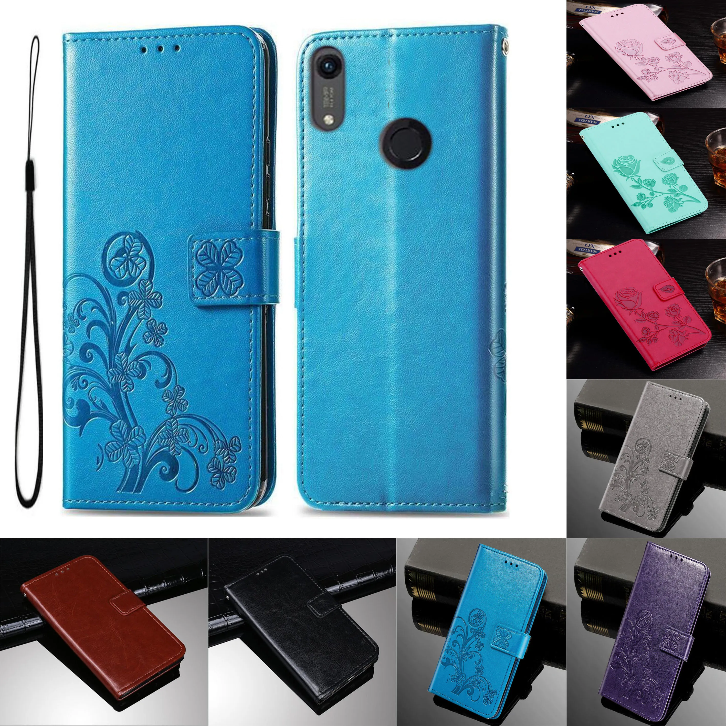 Флип-чехол для Huawei Y6 Prime 2019, кожаный чехол для Huawei Y6 2019 детской модели Y6 6Y Y62019 Y6S, чехол 6,09 дюйма