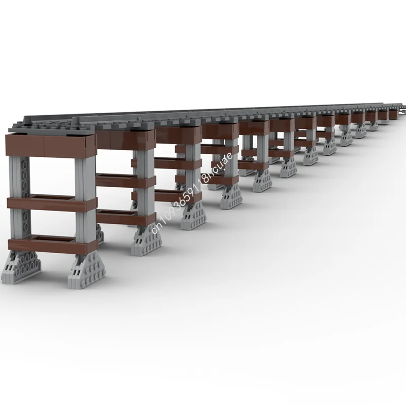 

609 шт. MOC железнодорожные пути столбы склон город поезда модель игрушки строительные блоки сборка креативные рождественские подарки идея кирпич дети