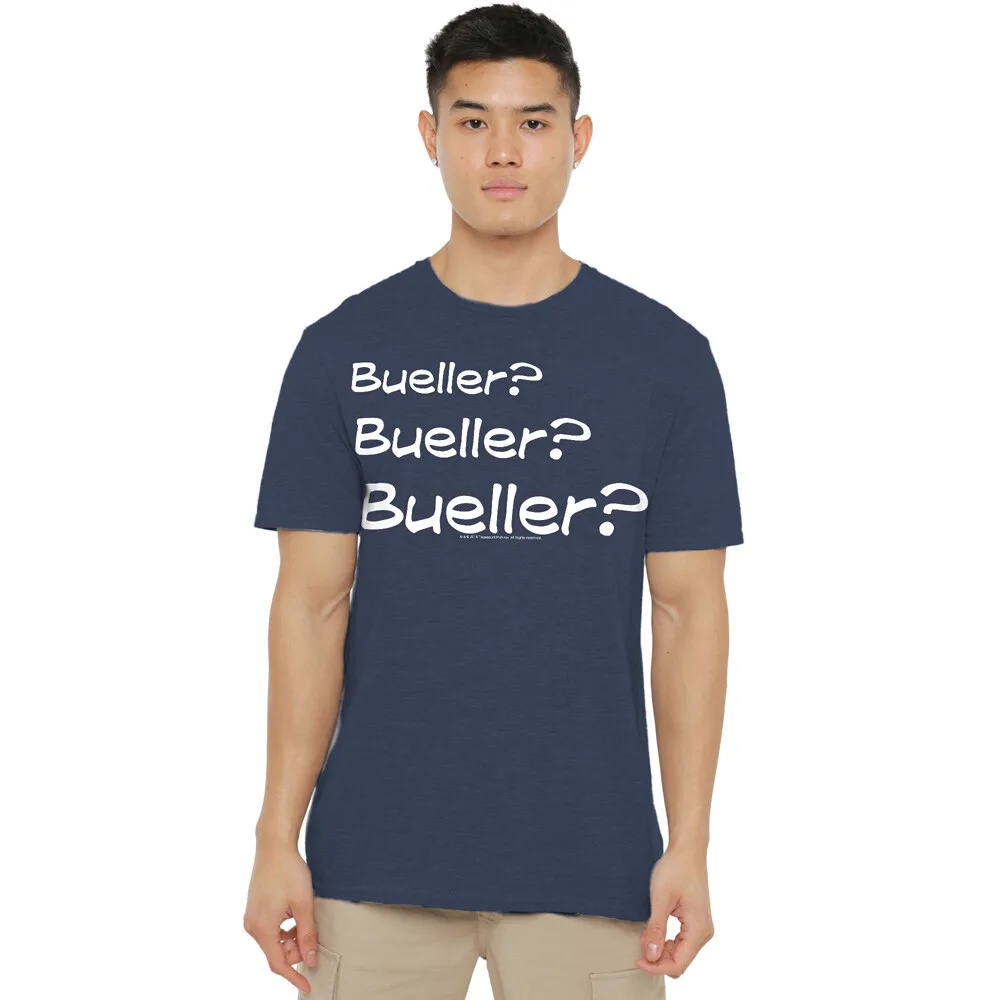 Ferris Bueller Bueller? TShirt S2XL, Navy