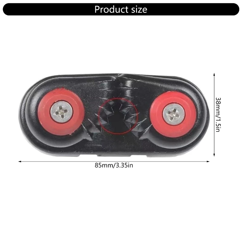 Aluminium Boat Fast Entry Cams Cleat With Leading Rings Bearing Rope Clamp Pilates Equipment Boat Cleats Kayak Marine image 6