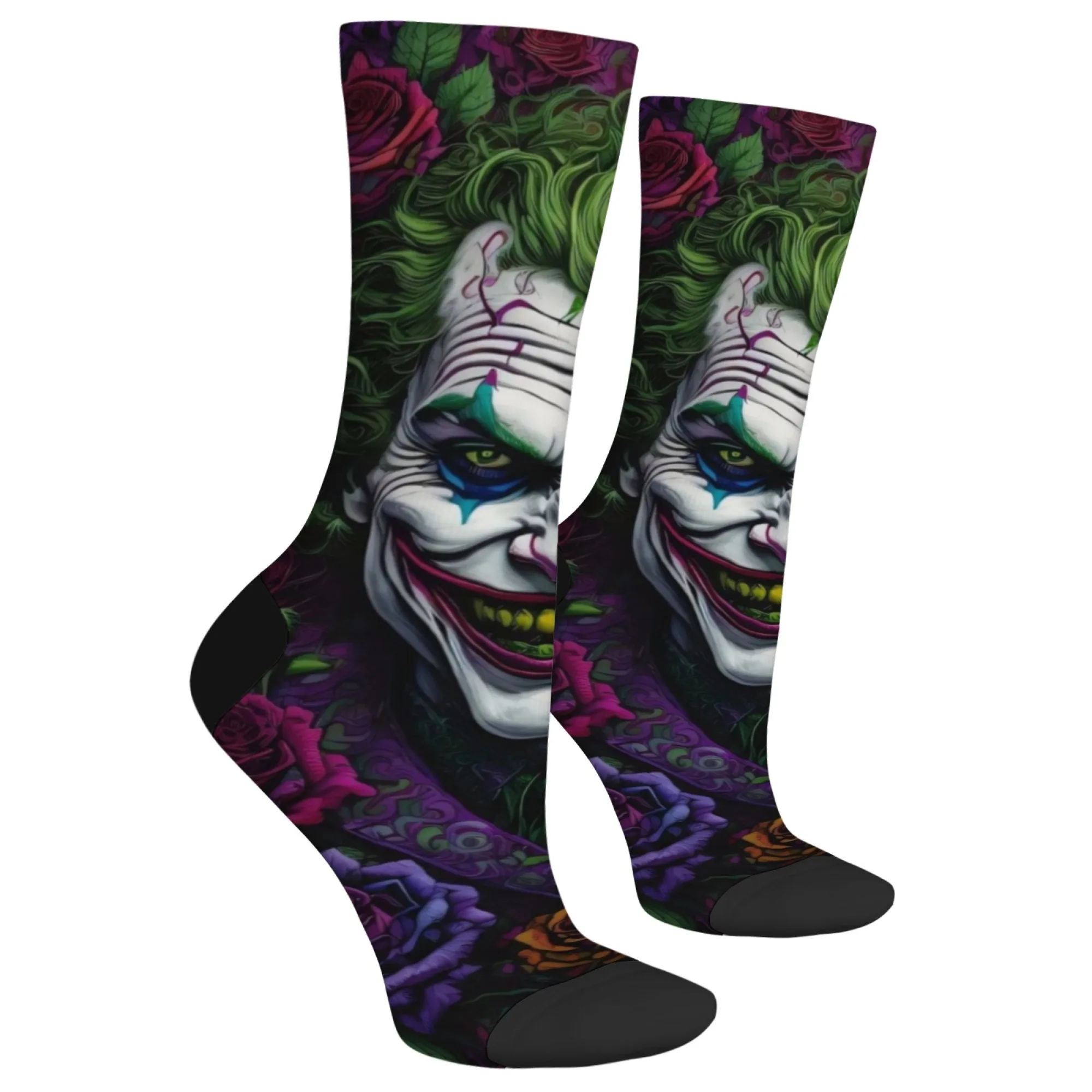 Calzini da uomo divertenti Rose Joker Harajuku stile retrò novità hip-hop happy crew calzini morbidi e comodi calzini sportivi di moda regalo