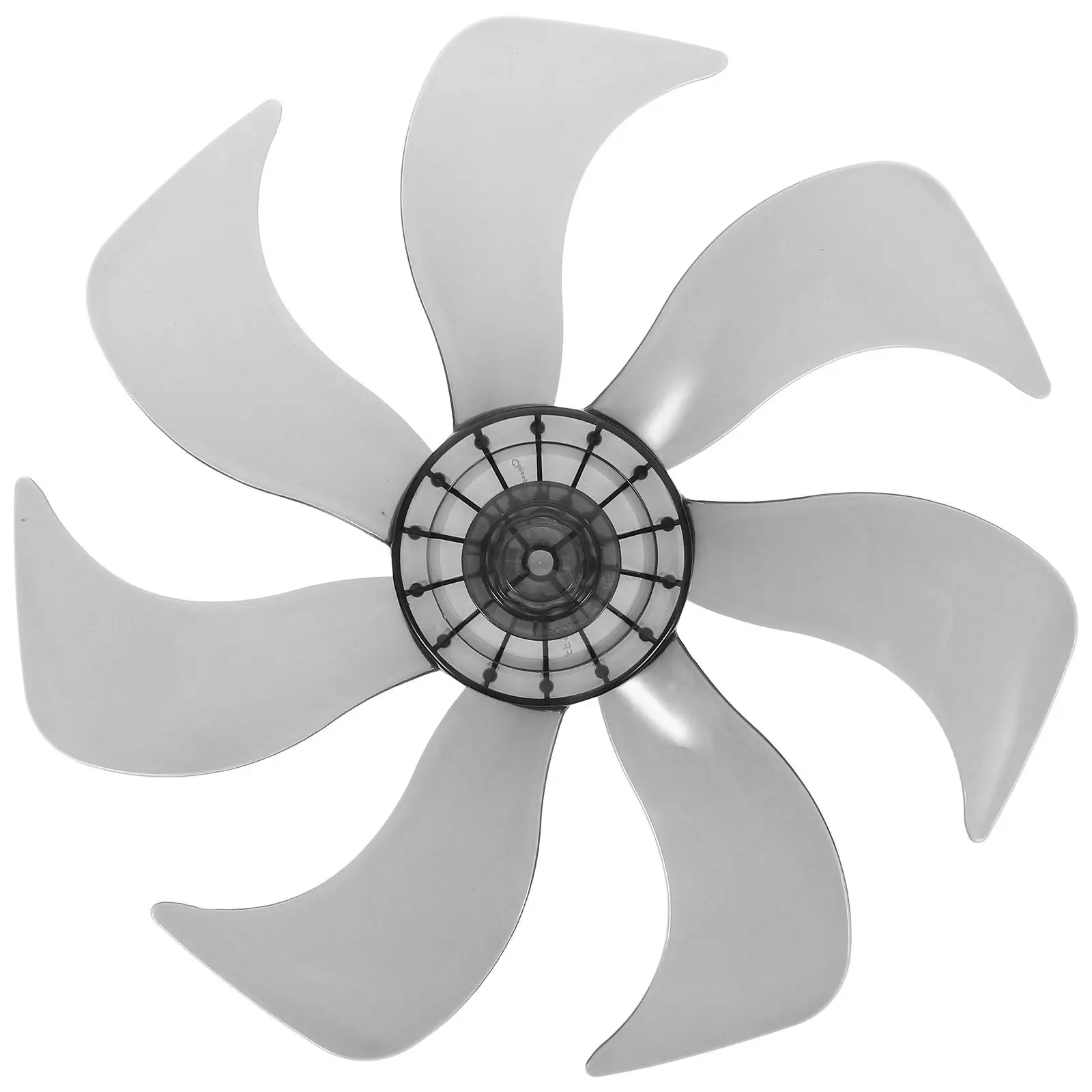 

14 Inch Electric Blade Replacement for Table Standing Pedestal Fan 7 Leaves Thick Transparent Black 350mm High Performance