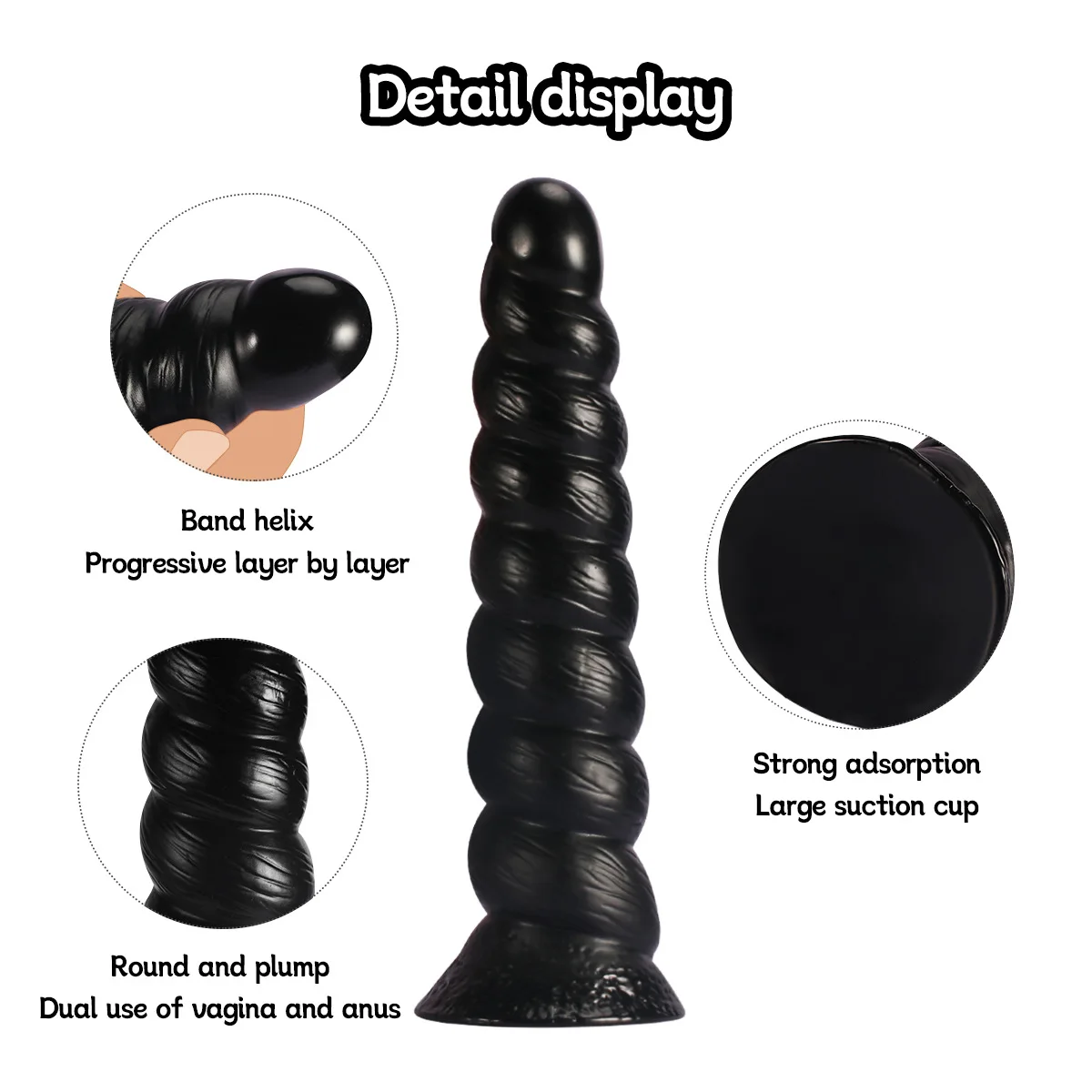 قضبان اصطناعية بمقبس شرجي من السيليكون مع كوب شفط لتحفيز المهبل والشرج بمقبس مؤخرة كبيرة ألعاب جنسية موسع شرجي ناعم للنساء والرجال #1