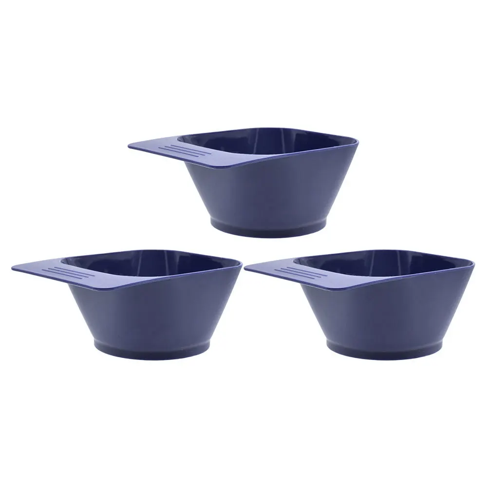 3Pcs Stylish Hair Dye Bowl with Handle Durable Easy to Clean Color Mixing Dye Application Professional Salon Accessory - Image 6