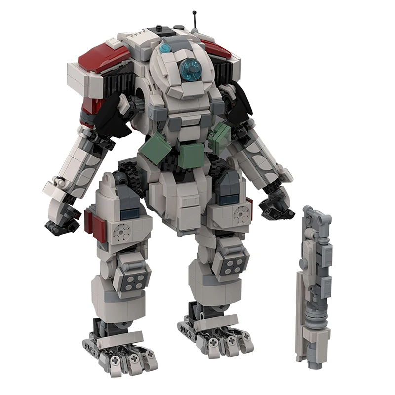 BuildMoc Titanfall 2 Scorch Titan Robot Building Blocks Set Battle Mecha Soldiers Bricks Game DIY Toy For Children Birthday Gift