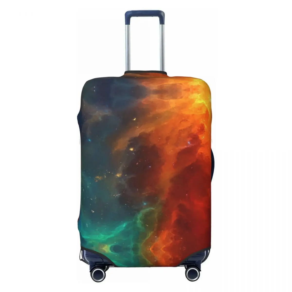 Multicolor Galaxy Star Suitcase Cover Graffiti Vacation Travel Elastic Luggage Accesories Protector