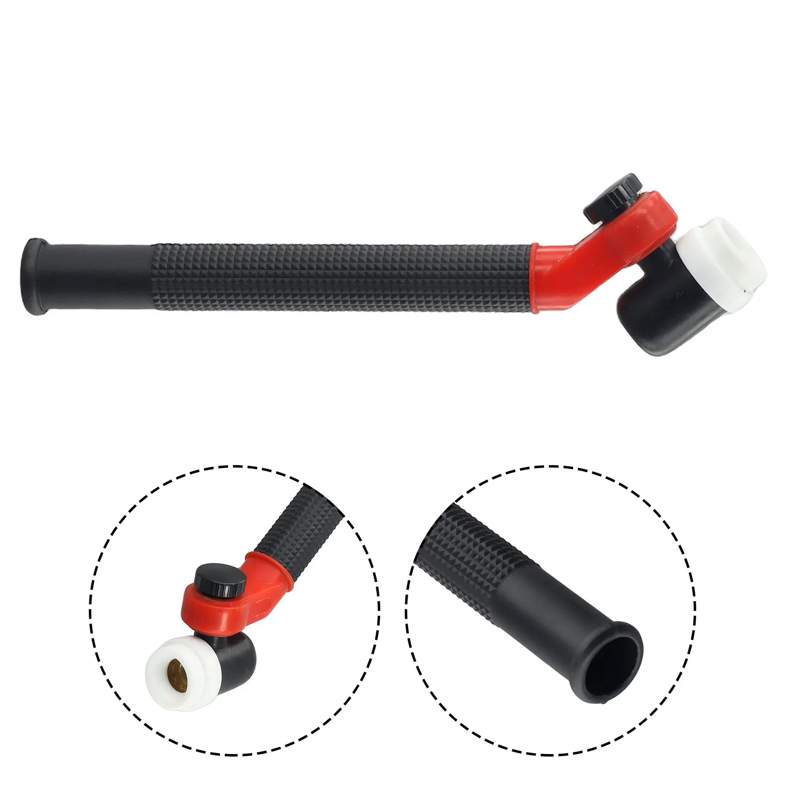 Flexible Swivel Neck TIG Argon Welding Torch Head Air Cooling Body Lightweight ABS Material Multi Angle Welding Tool