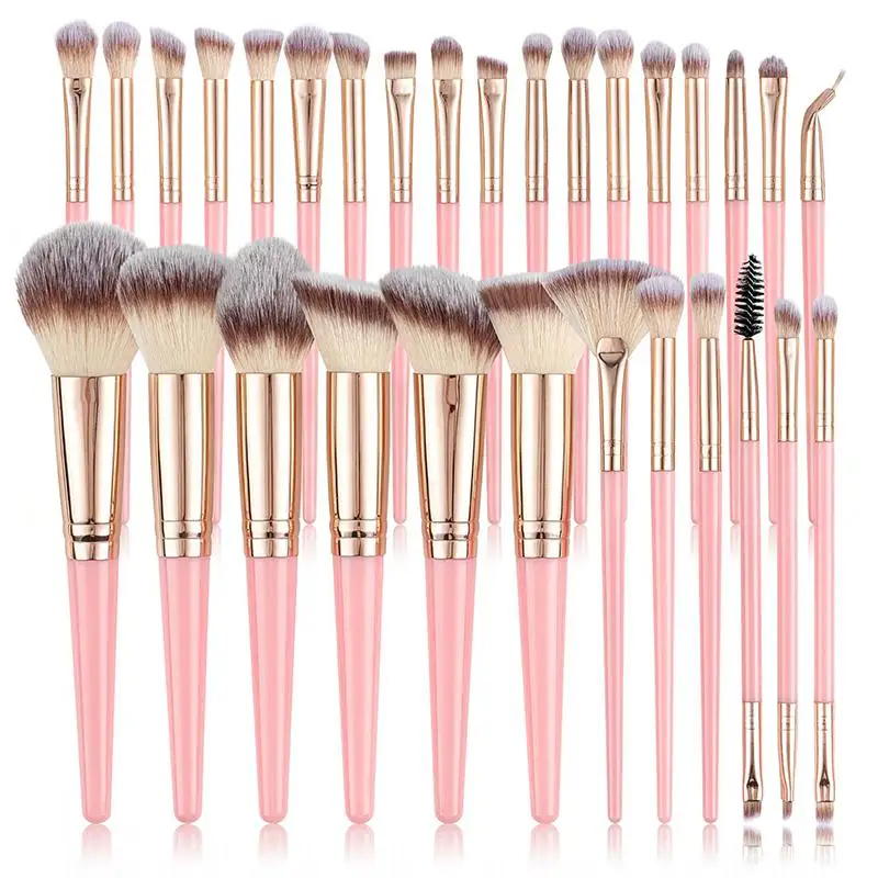 【HBA】18/20/30PCS All-in-One Makeup Brushes Set Combination Skin- Featuring Soft Brushes Suitable For Beginners