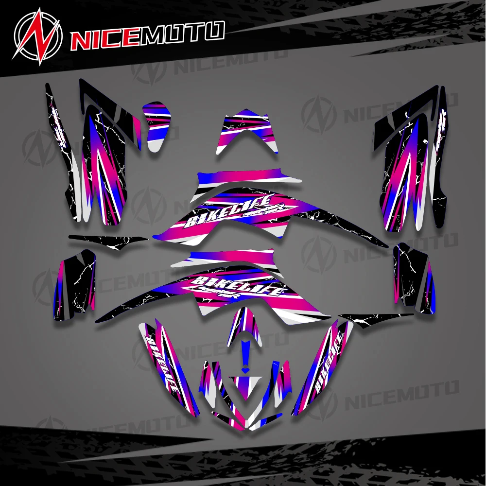 New Style ATV Full Fairing Graphics Background Decals Sticker For Yamaha Raptor700 Raptor 700 YFM700 YFM 700 2013-2023 2022 2021