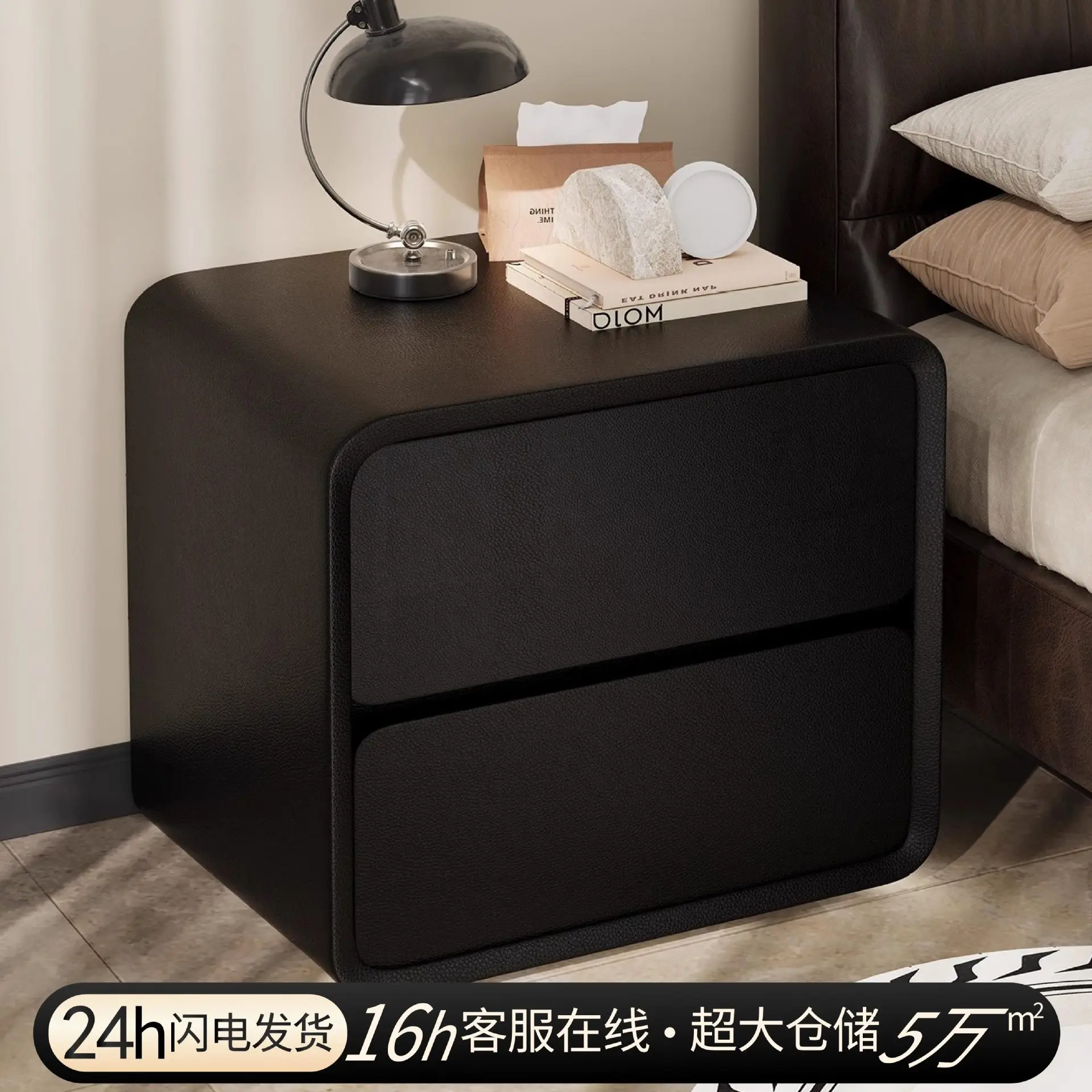Bedside Table Bedroom Bedside Table Solid Wood High-end Storage Cabinet Household Multi-functional Modern Simple Shelf