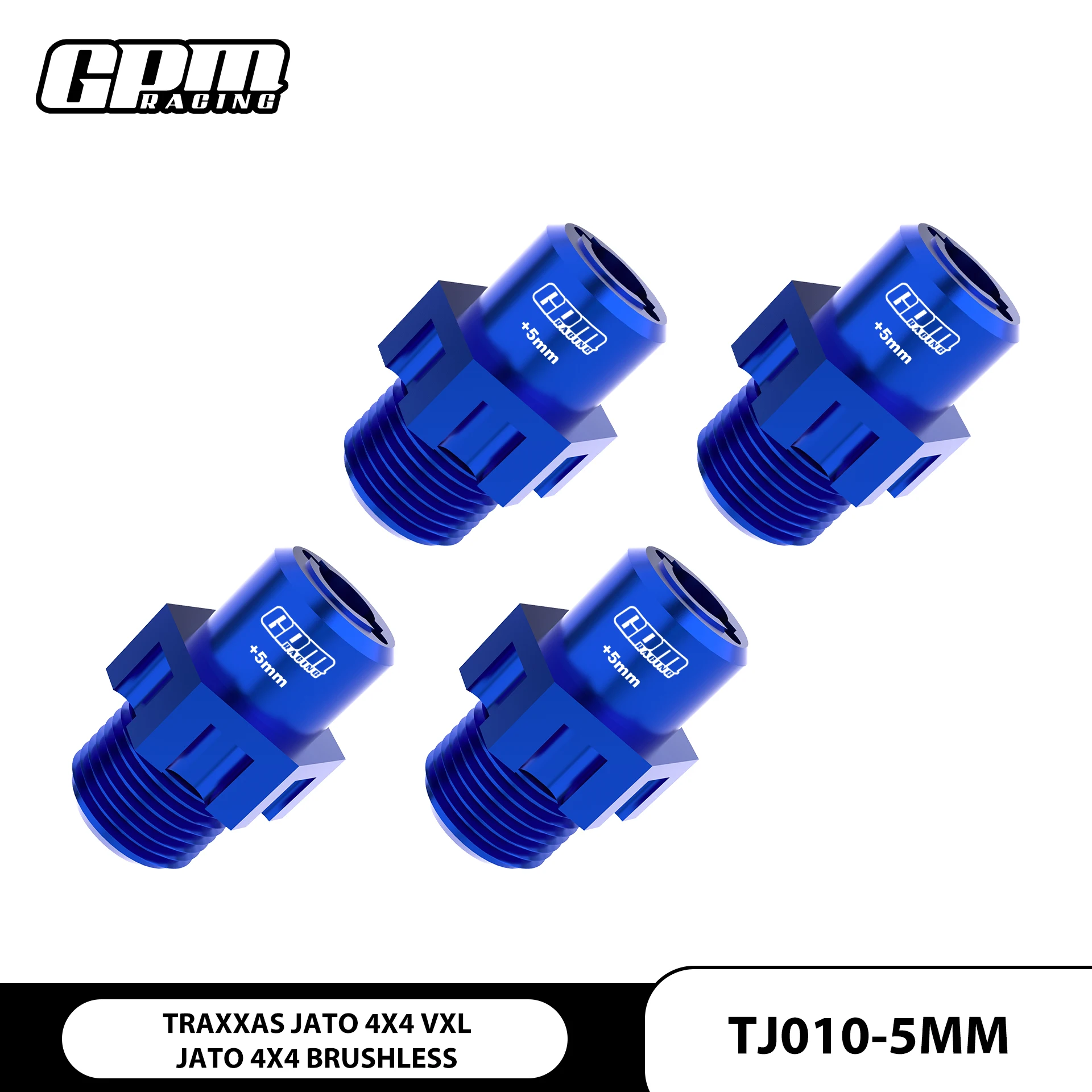 GPM 7075 Alloy 17mm Wheel Hubs Widen 5mm For 90386-4 TRAXXAS 1/8 Jato 4X4