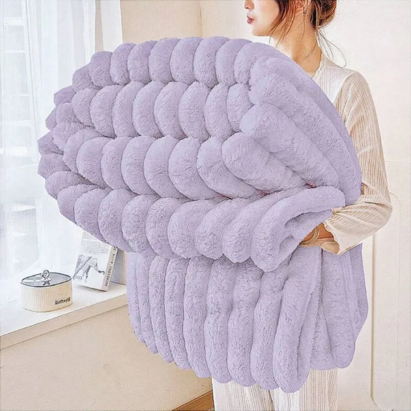 Multiple Size Options Extra-Large Blanket 108in*90in*90in Thick Blanket Soft And Comfortable Warm