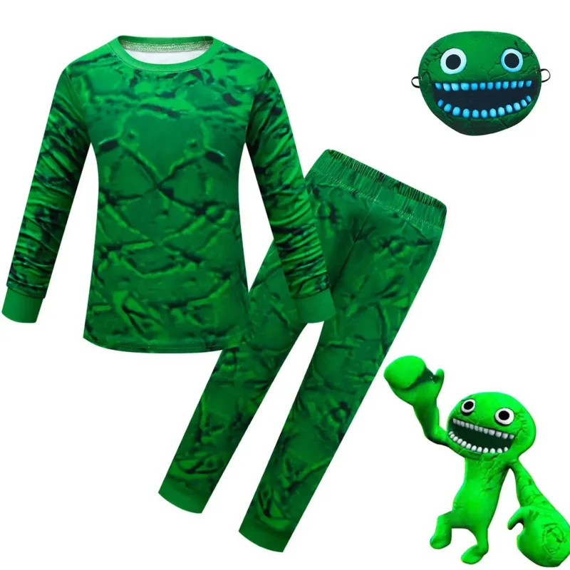 Banban of Garden Costume for Kids Cosplay Jumbo Josh Monster Long Tshirt   Pants   Mask Christmas Halloween and Masquerade Party