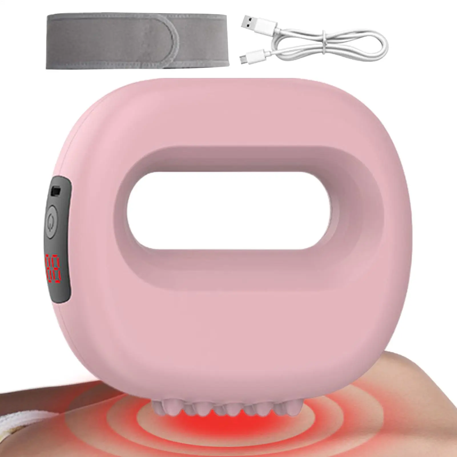 

Электрический массажер для спины, электрический массажер для удаления жира с поясом, фитнес-оборудование для восстановления живота, живота, здоровья спины, шеи, ног