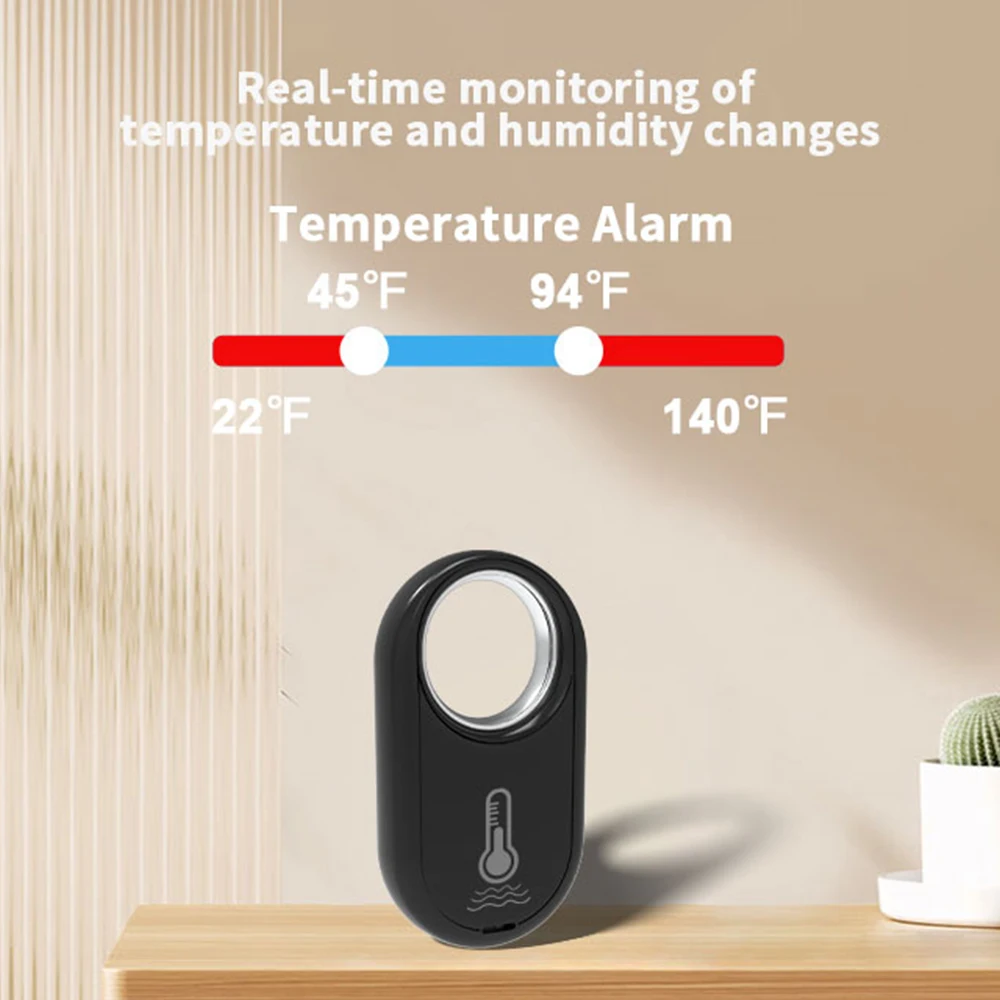 Tuya Smart Zigbee Hanging Temperature Humidity Sensor Removeable Smart Life Thermometer Detector Alexa Google Home Voice Control