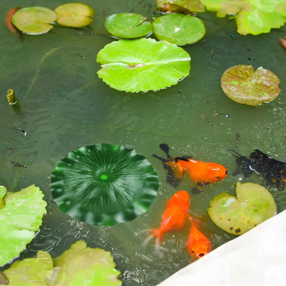 

3pcs Simulation Leaves Vivid Fish Water Leaf Decor Tank Ornament Floating Pond Decor For Aquarium Garden Fountain Party