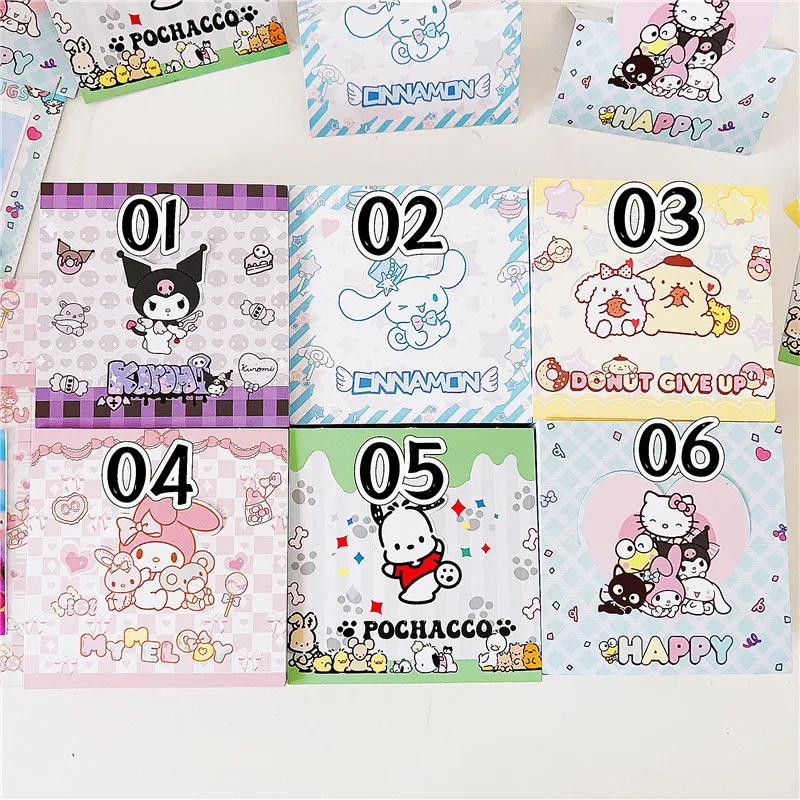 Imagem -06 - Sanrio Card Head Card Back Packaging Materiais Decoração Cartão de Papel Cute Cartoon Presentes do Dia das Crianças