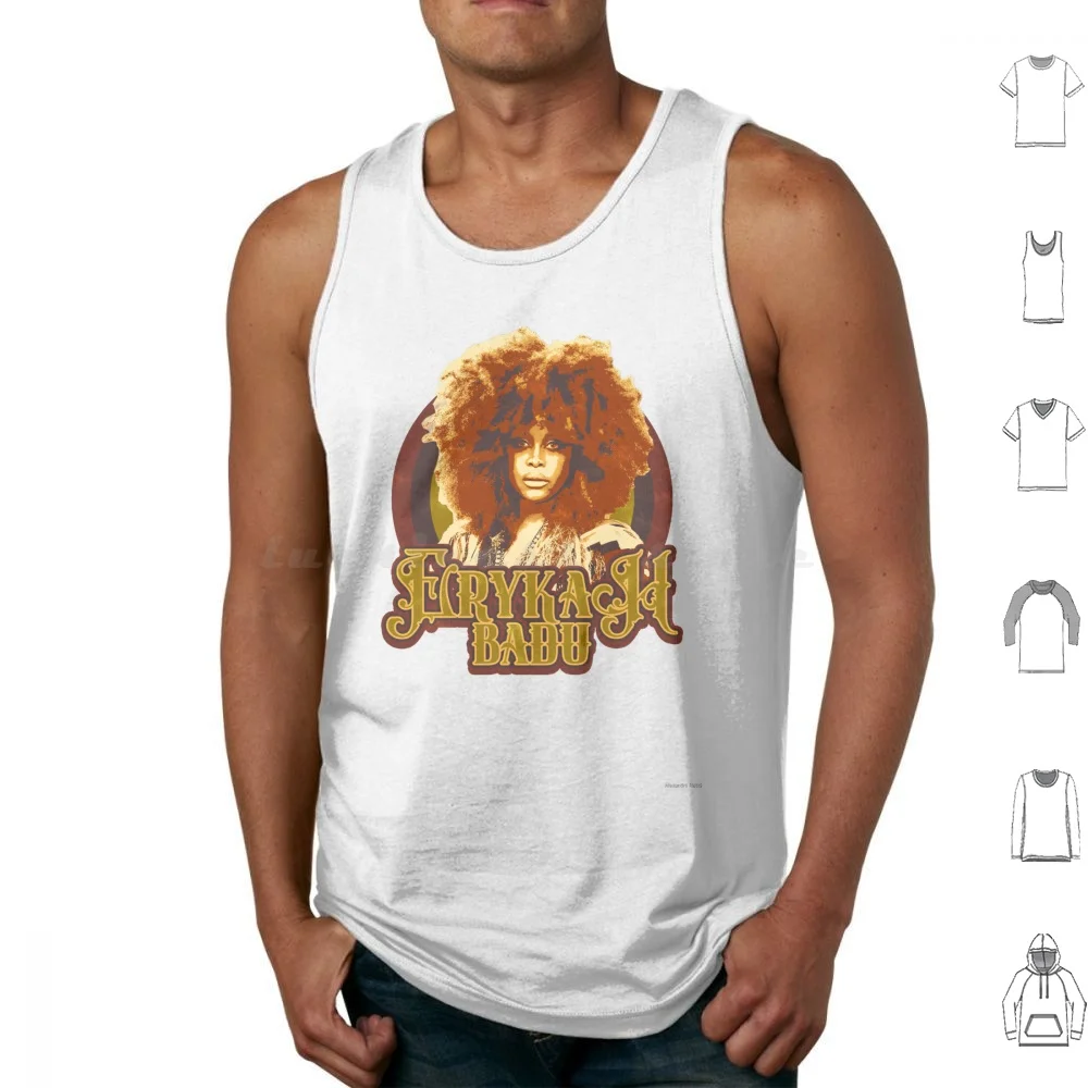 

Erykah Badu Vintage Retro Style Tank Tops Print Cotton Erykah Badu Erykah Badu Tour Quee Badu Eyrkah Erykah Badu Logo
