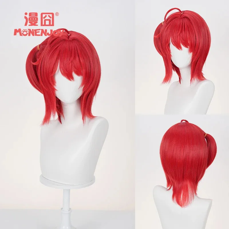 2025 فرسان SP Exusiai/Lemuen لعبة المرجان-الأحمر/مسحوق الخوخ أنيمي شعر مستعار تأثيري 40/100 سنتيمتر أطوال هالوين كرني